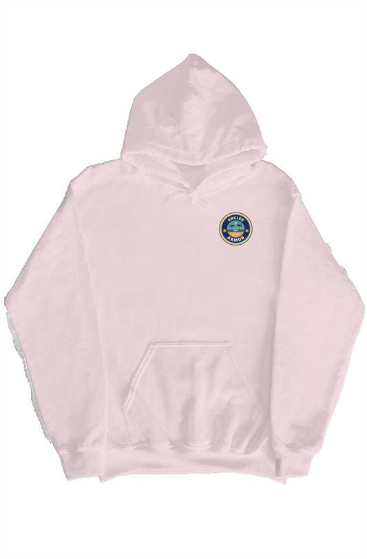 Angler Armor Light Pink Pullover Hoodie
